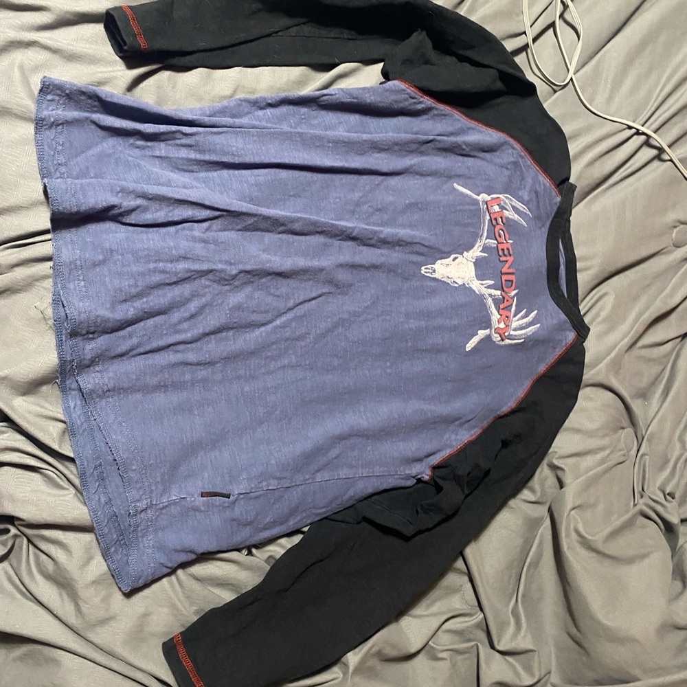 Legendary Whitetails Black and Blue Long Sleeve Shirt